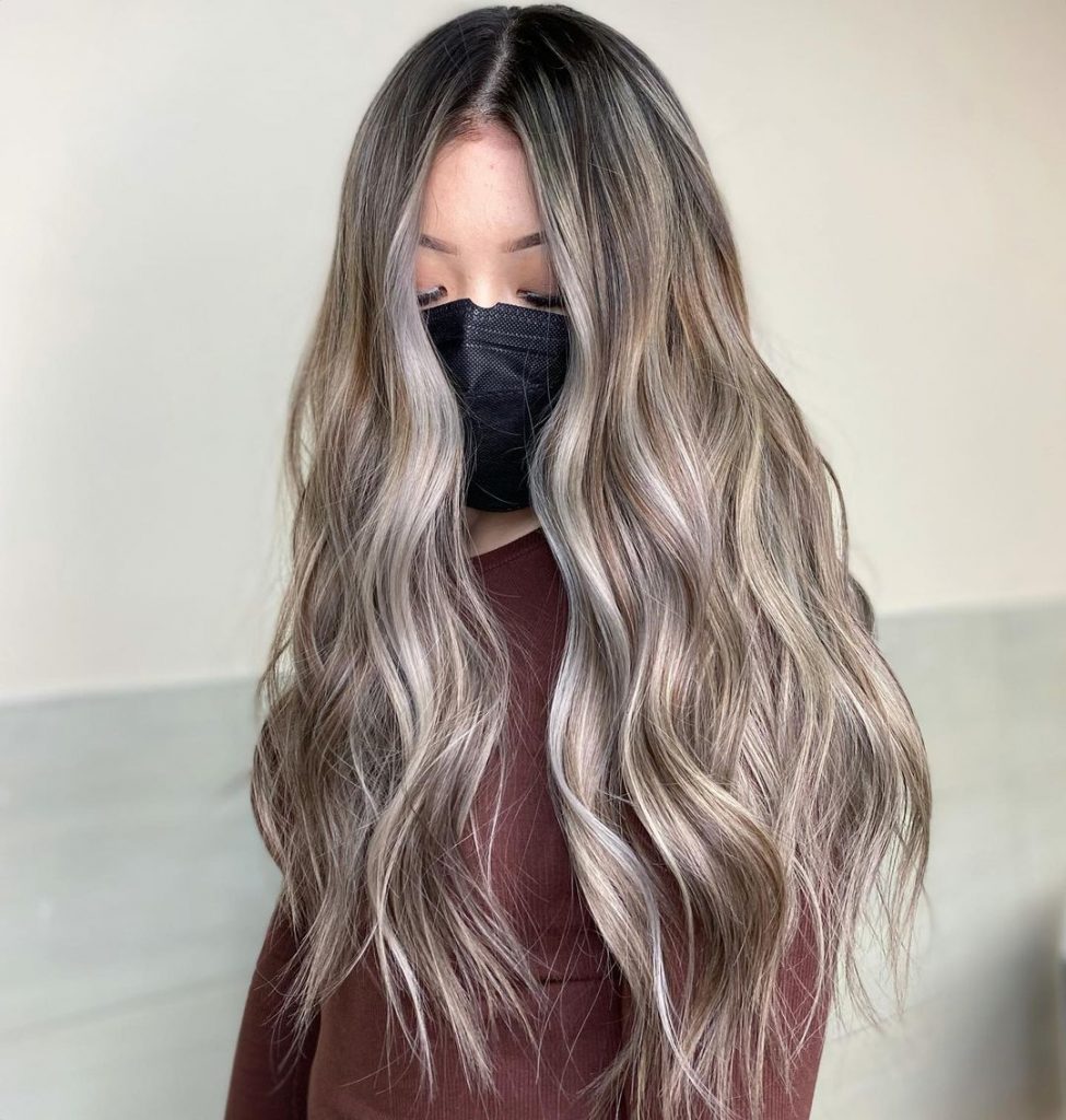 ash blonde ombre hairstyles