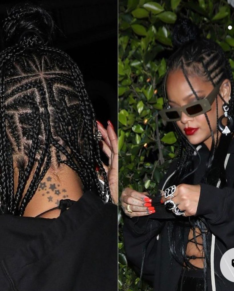 rihanna hair style