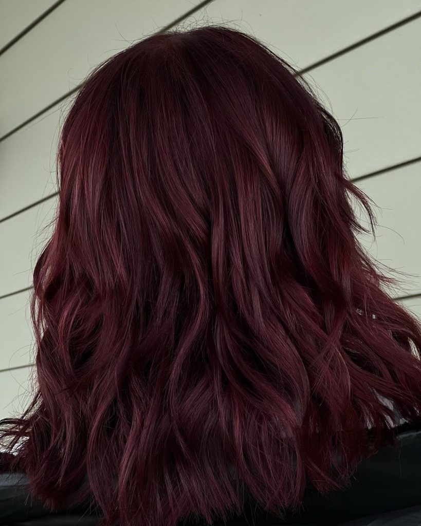 dark red hair