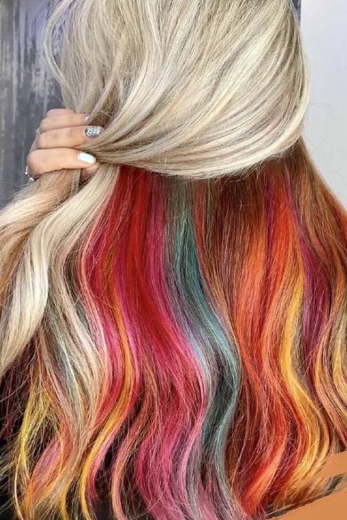 rainbow hair